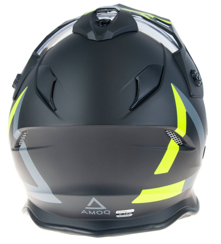 Каска AMOQ Adaptor Electric visor Helmet black/yellow_2