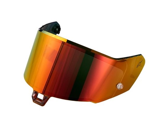 Червен иридиев визьор за каска ALPINESTARS S-R7 R10 &amp; RT8