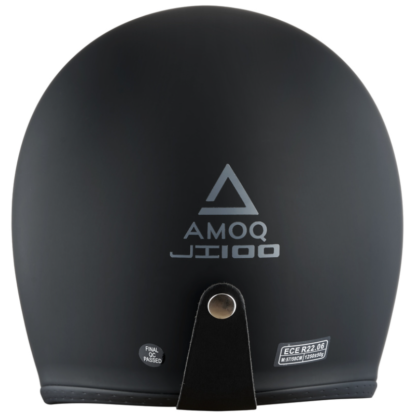 Скутер каска AMOQ Helmet JI100 Solid matt black — снимка 2