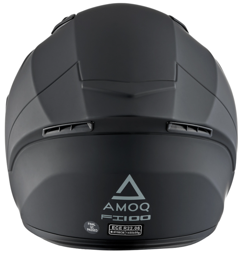 Детска каска AMOQ Helmet FI100 Solid matt black JNR — снимка 2