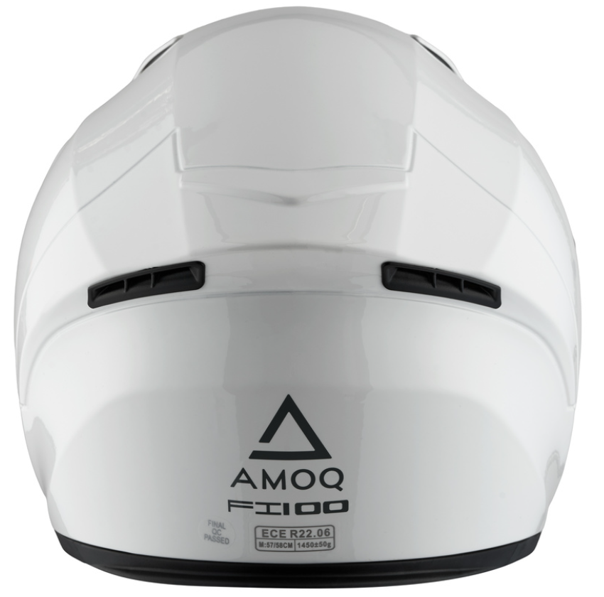 Детска каска AMOQ Helmet FI100 Solid white JNR — снимка 2