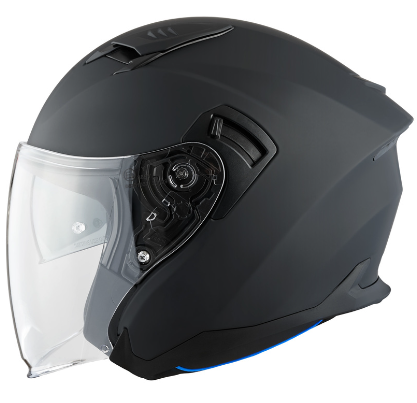 Скутер каска AMOQ Helmet JI200 Solid matt black — снимка 3