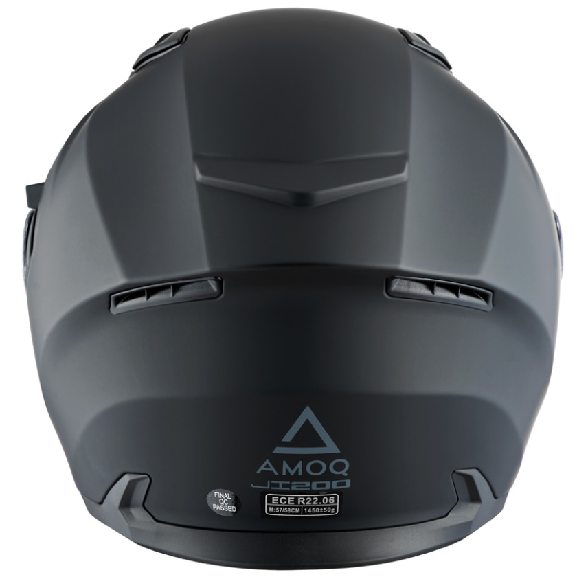 Скутер каска AMOQ Helmet JI200 Solid matt black — снимка 2