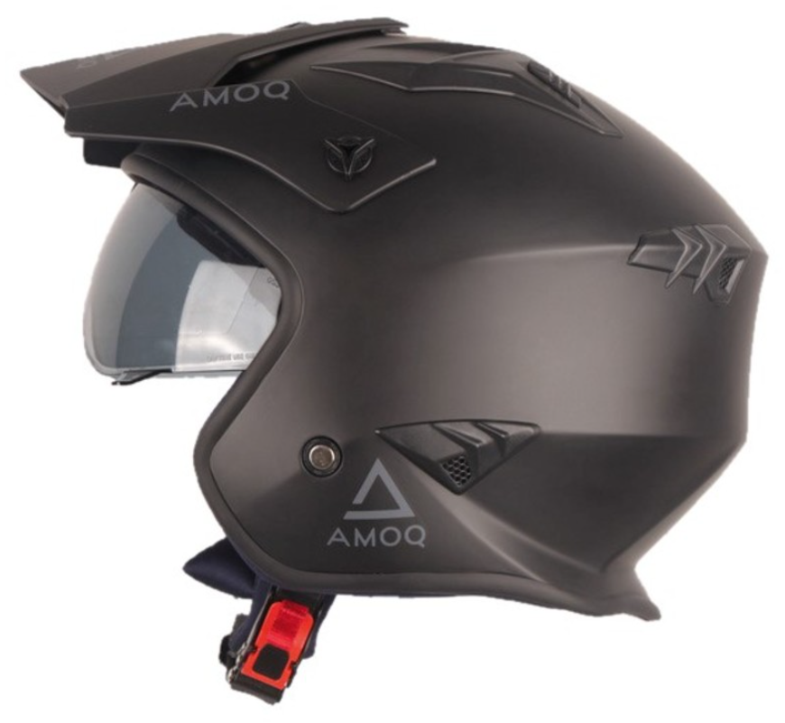 Каска AMOQ Blister Jet Helmet Black — снимка 4