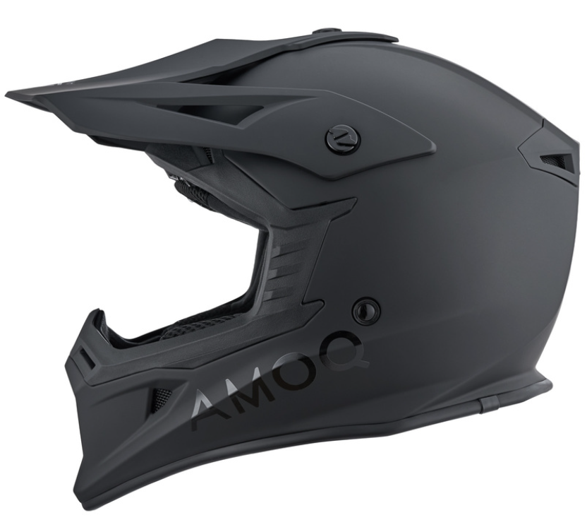 Мотокрос  каска AMOQ Meteor V2 Helmet Blackout_3