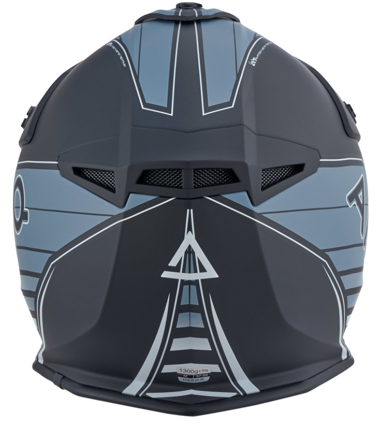 Мотокрос  каска AMOQ Meteor V2 Helmet Axis Black/Grey_2