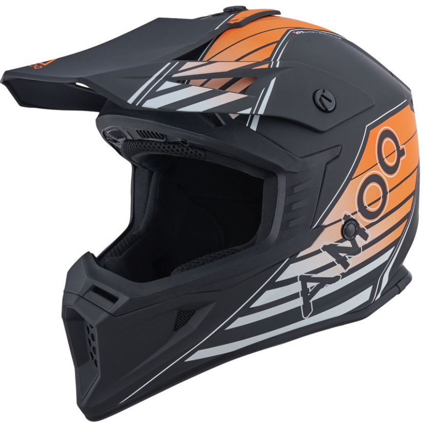 Мотокрос  каска AMOQ Meteor V2 Helmet Axis Black/orange
