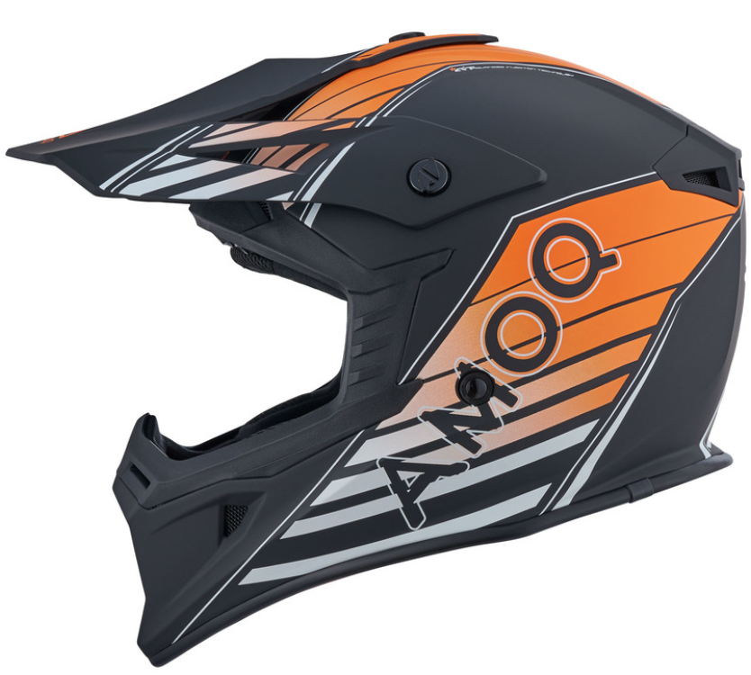 Мотокрос  каска AMOQ Meteor V2 Helmet Axis Black/orange_3