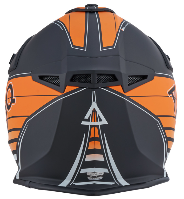 Мотокрос  каска AMOQ Meteor V2 Helmet Axis Black/orange_2