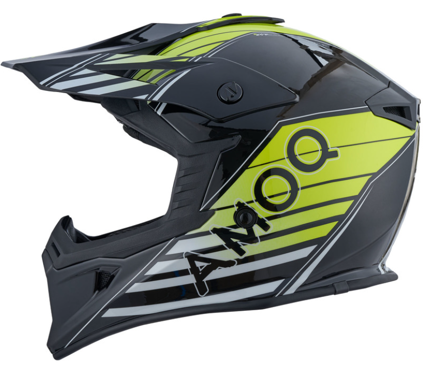 Мотокрос  каска AMOQ Meteor V2 Helmet Axis Black/Yellow glossy_3
