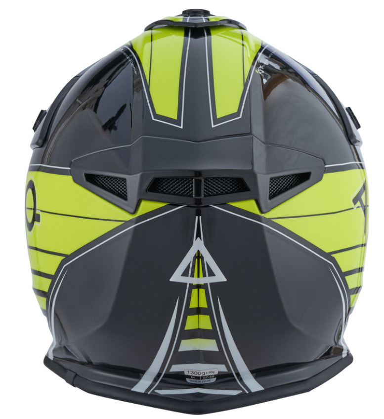 Мотокрос  каска AMOQ Meteor V2 Helmet Axis Black/Yellow glossy_2