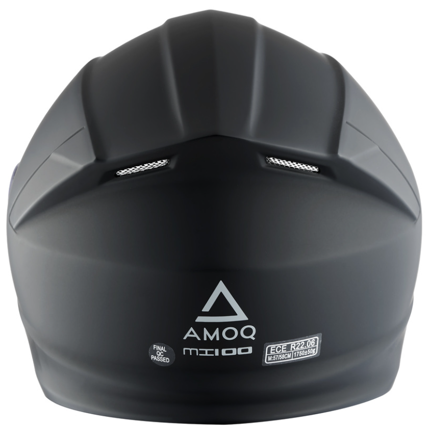 Отваряема каска AMOQ Helmet MI100 Solid matt black — снимка 2