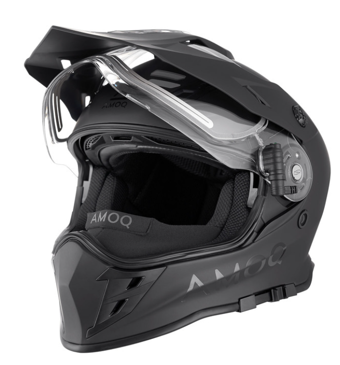 Каска AMOQ Adaptor Helmet Electric Visor Blackout