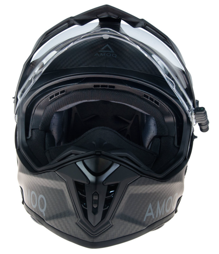 Каска AMOQ Recoil Electric visor Carbon ADV helmet Blackout — снимка 4