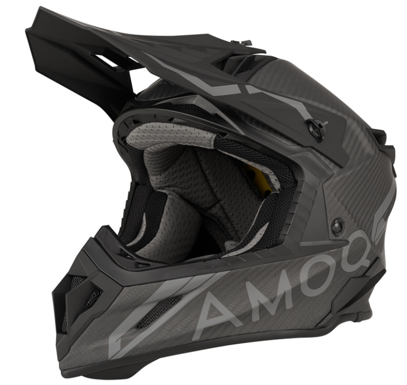 Мотокрос  каска AMOQ Friction MIPS Carbon Helmet Black/Grey