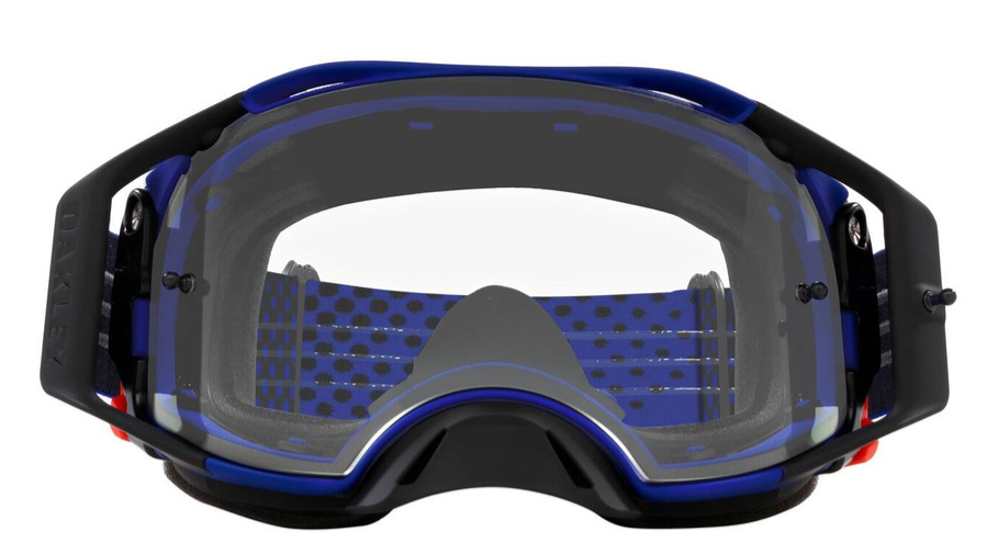 Мотокрос очила OAKLEY Airbrake MX Moto Blue B1B with Clear visor — снимка 5