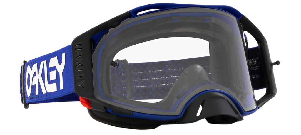 Мотокрос очила OAKLEY Airbrake MX Moto Blue B1B with Clear visor — снимка 4