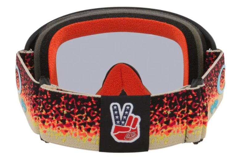 Мотокрос очила OAKLEY O-Frame 2.0 PRO MX Troy Lee Design Pixel Black/Orange Light Grey — снимка 2