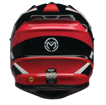 Мотокрос каска MOOSE OFFROAD F.I. 2.0 BOREAL RED — снимка 4