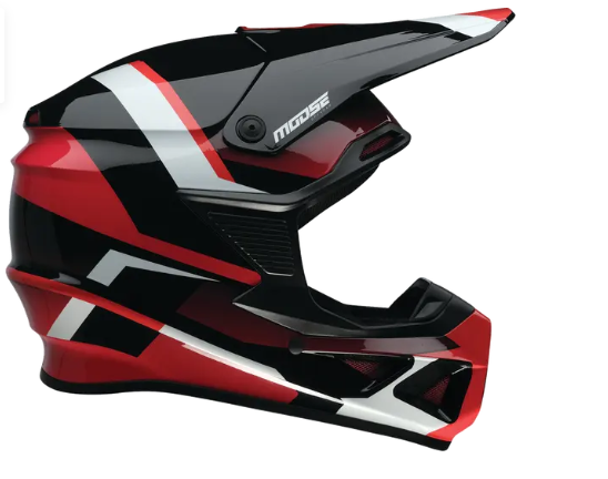 Мотокрос каска MOOSE OFFROAD F.I. 2.0 BOREAL RED — снимка 3
