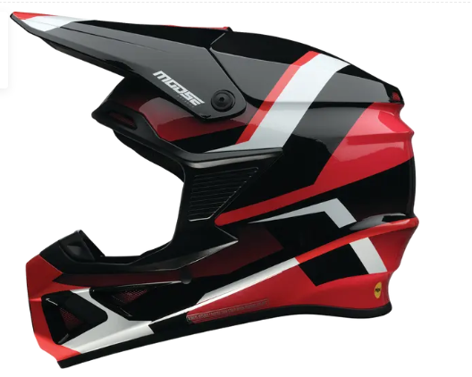 Мотокрос каска MOOSE OFFROAD F.I. 2.0 BOREAL RED — снимка 2