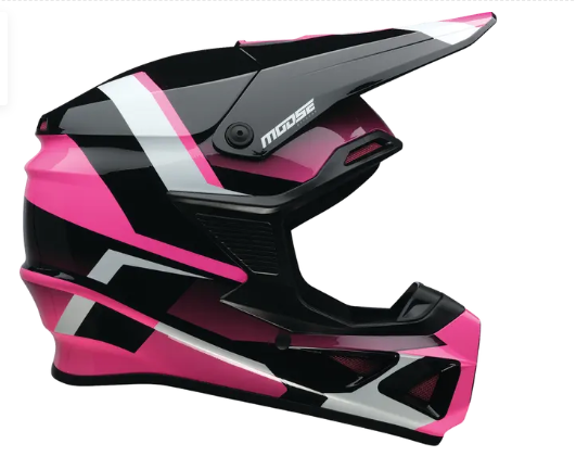 Мотокрос каска MOOSE OFFROAD F.I. 2.0 BOREAL PINK — снимка 3