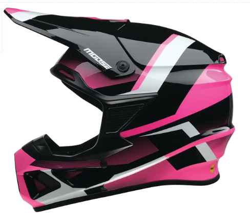 Мотокрос каска MOOSE OFFROAD F.I. 2.0 BOREAL PINK — снимка 2