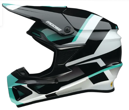 Мотокрос каска MOOSE OFFROAD F.I. 2.0 BOREAL MINT — снимка 2