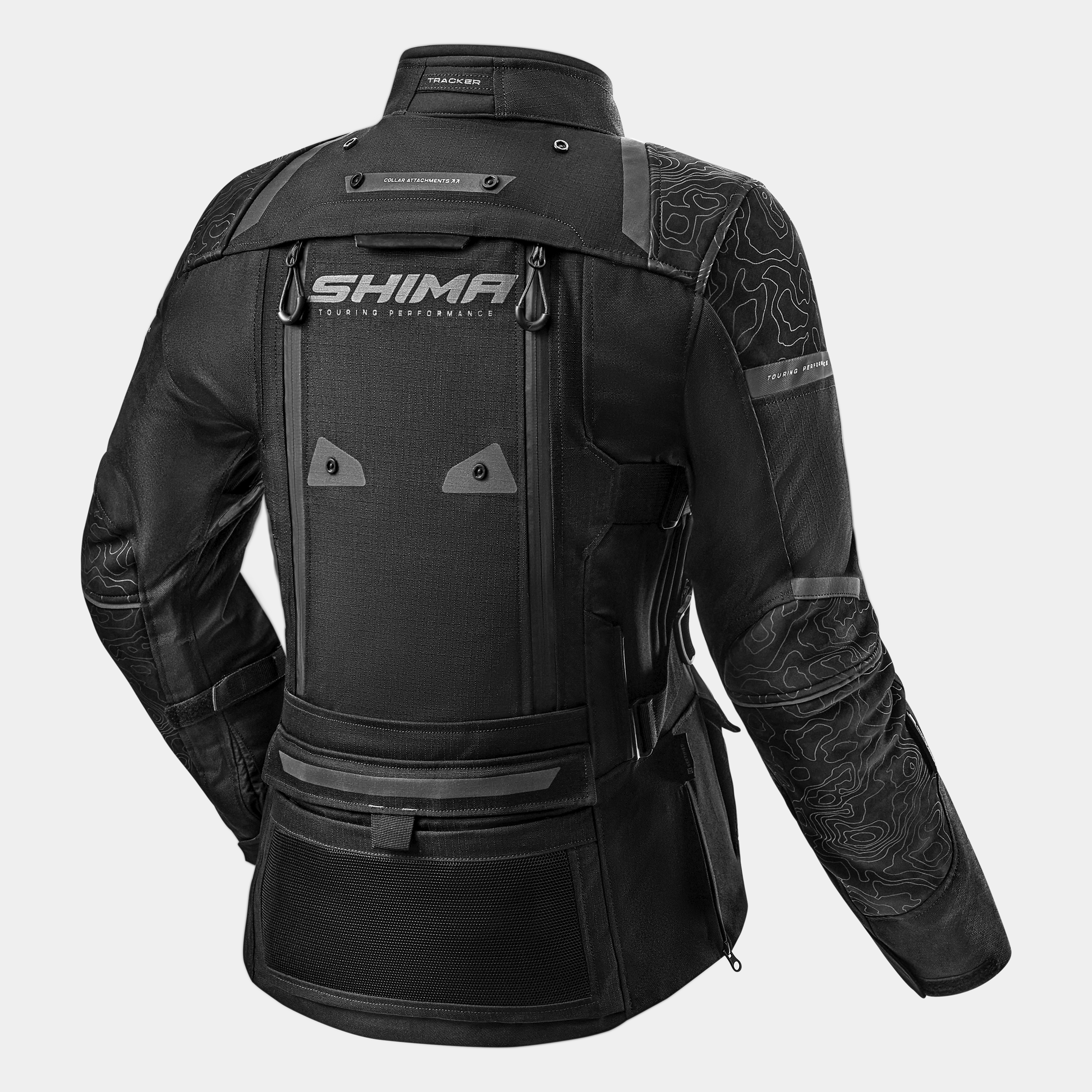 Дамско текстилно мото яке SHIMA TRACKER BLACK — снимка 2