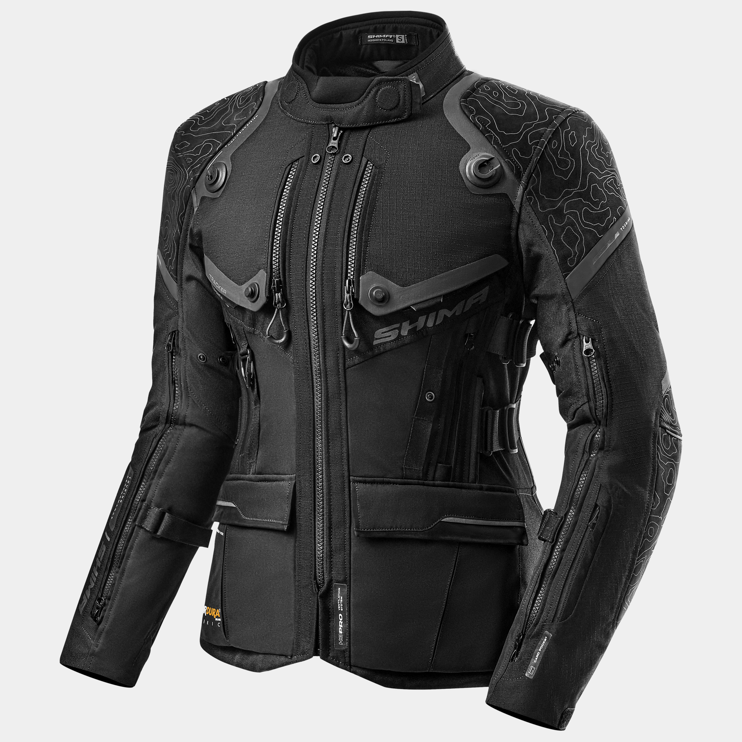 Дамско текстилно мото яке SHIMA TRACKER BLACK