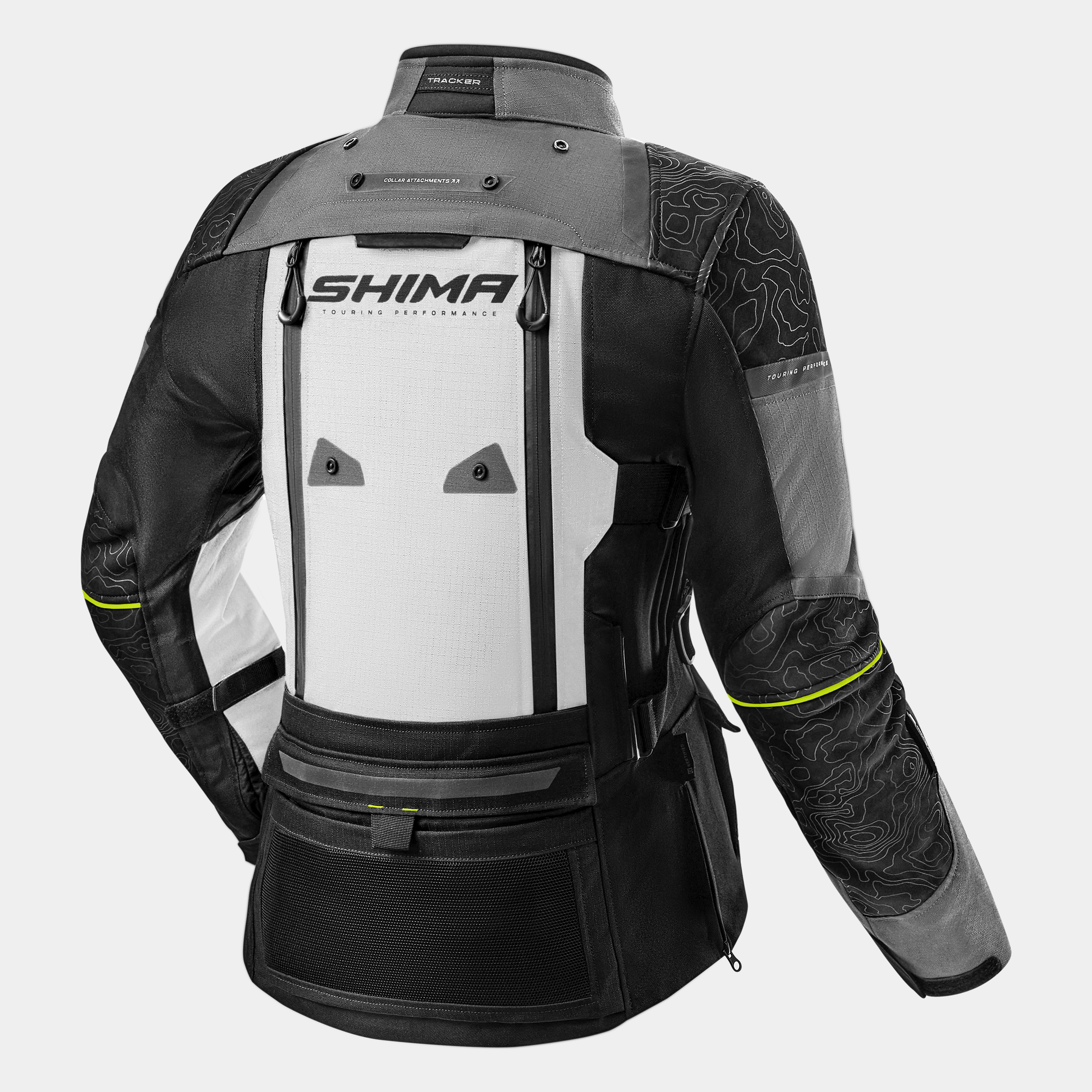 Дамско текстилно мото яке SHIMA TRACKER GREY — снимка 2