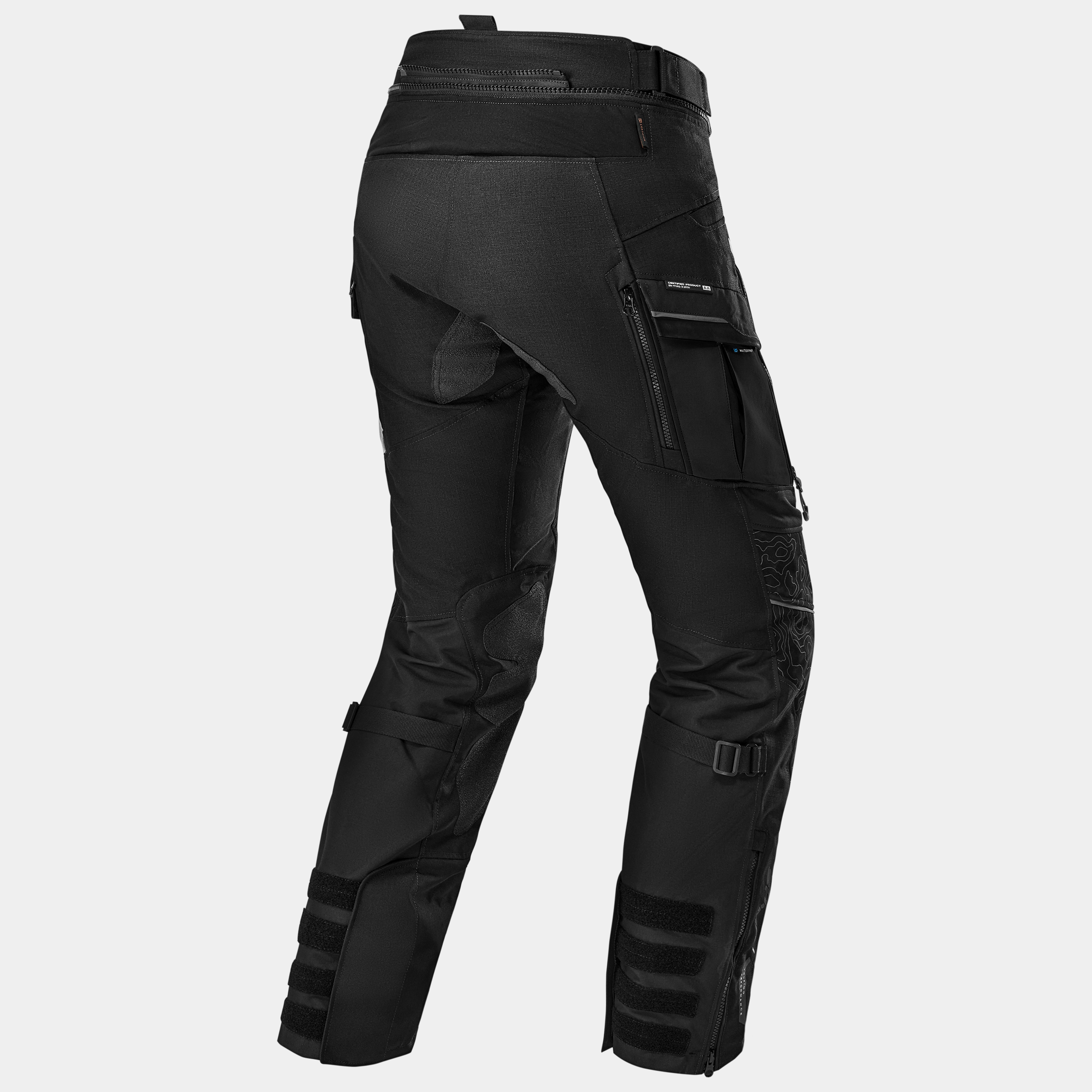 Дамски текстилен мото панталон SHIMA TRACKER BLACK — снимка 2