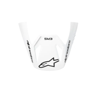 Козирка за мотокрос каска ALPINESTARS SM3 WHITE GLOSS