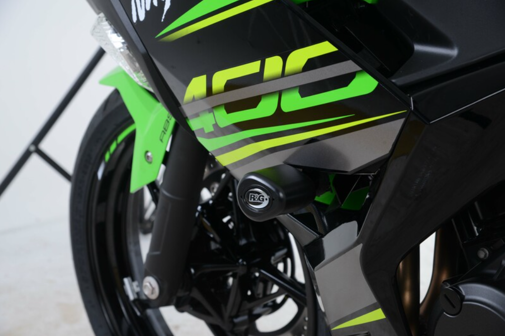 Краш тапи R&G RACING Aero Crash Protectors Black Kawasaki Ninja 400 — снимка 3