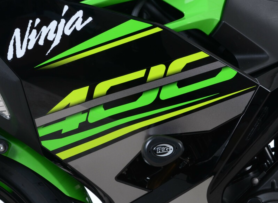 Краш тапи R&G RACING Aero Crash Protectors Black Kawasaki Ninja 400 — снимка 4