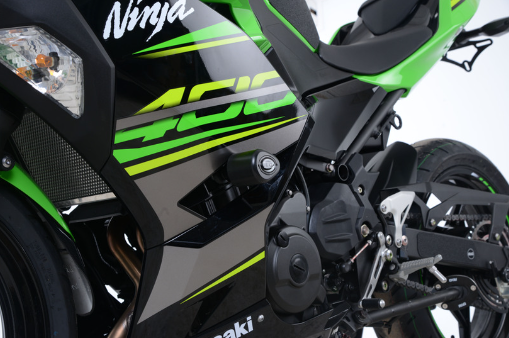 Краш тапи R&G RACING Aero Crash Protectors Black Kawasaki Ninja 400 — снимка 5