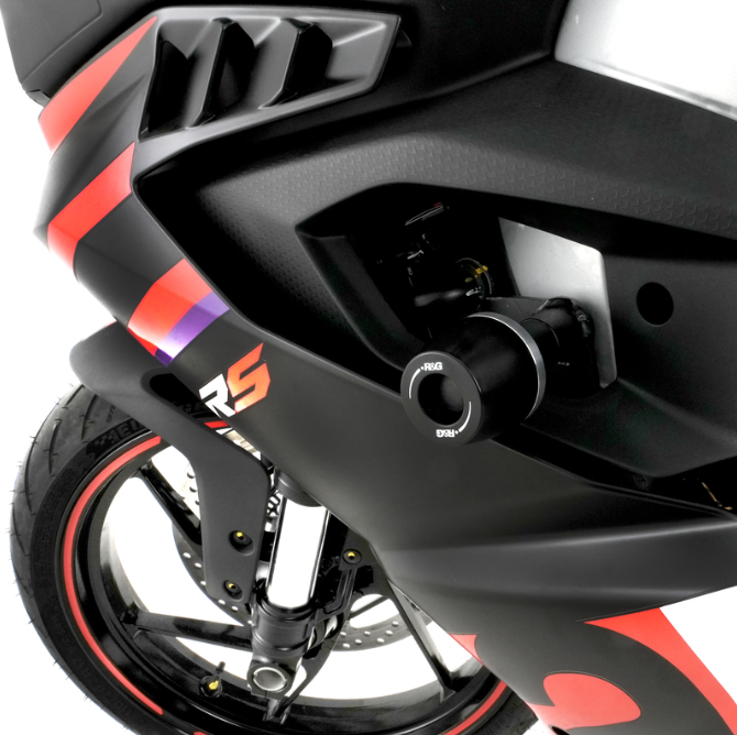 Краш тапи R&G RACING Aero Crash Protectors (tapered style) Aprilia RS 457 '24- — снимка 4