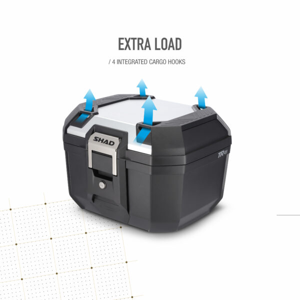 Мото куфар SHAD TR41 TERRA ALUMINIUM — снимка 4