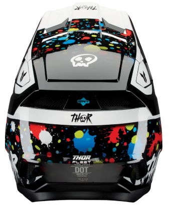 Детска мотокрос каска THOR FLEET SPLAT BLACK — снимка 3