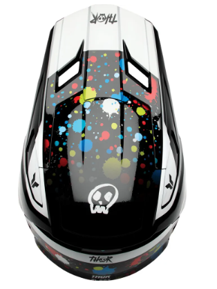 Детска мотокрос каска THOR FLEET SPLAT BLACK — снимка 2