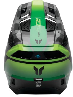 Мотокрос каска THOR FLEET CAMBER BK/GN — снимка 3