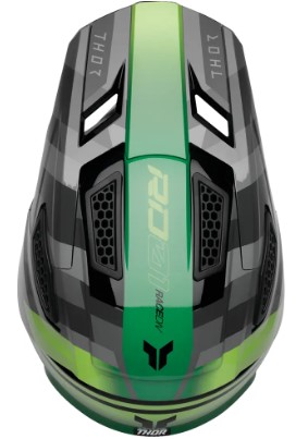 Мотокрос каска THOR FLEET CAMBER BK/GN — снимка 2