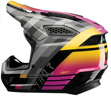 Мотокрос каска THOR FLEET CAMBER BK/MG — снимка 4