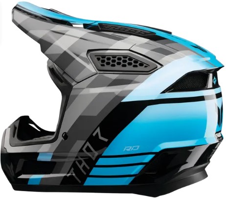 Мотокрос каска THOR FLEET CAMBER BK/TL — снимка 4
