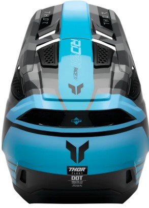 Мотокрос каска THOR FLEET CAMBER BK/TL — снимка 3