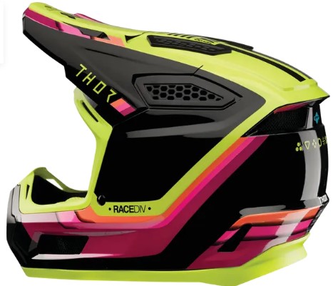 Мотокрос каска THOR FLEET DEFY BK/AC — снимка 4