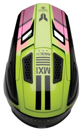 Мотокрос каска THOR FLEET DEFY BK/AC — снимка 2