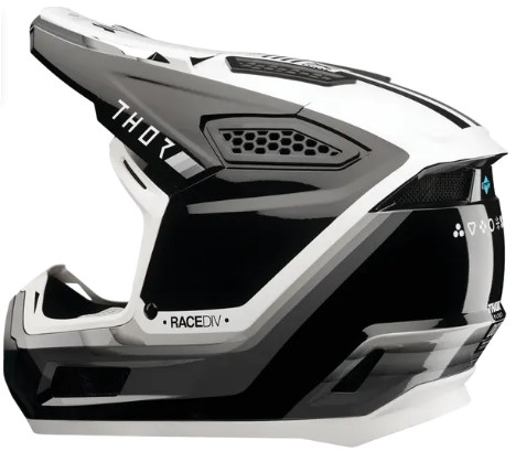 Мотокрос каска THOR FLEET DEFY BK/WH — снимка 3