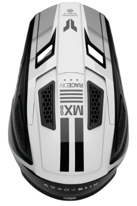 Мотокрос каска THOR FLEET DEFY BK/WH — снимка 2