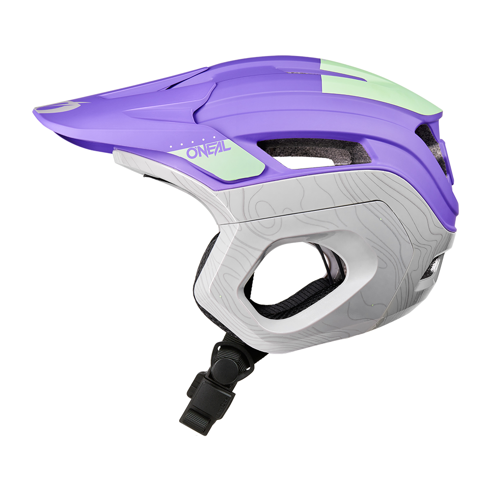 Вело каска O'NEAL TRAPPER EVO TOPO PURPLE/MINT/GRAY V.26